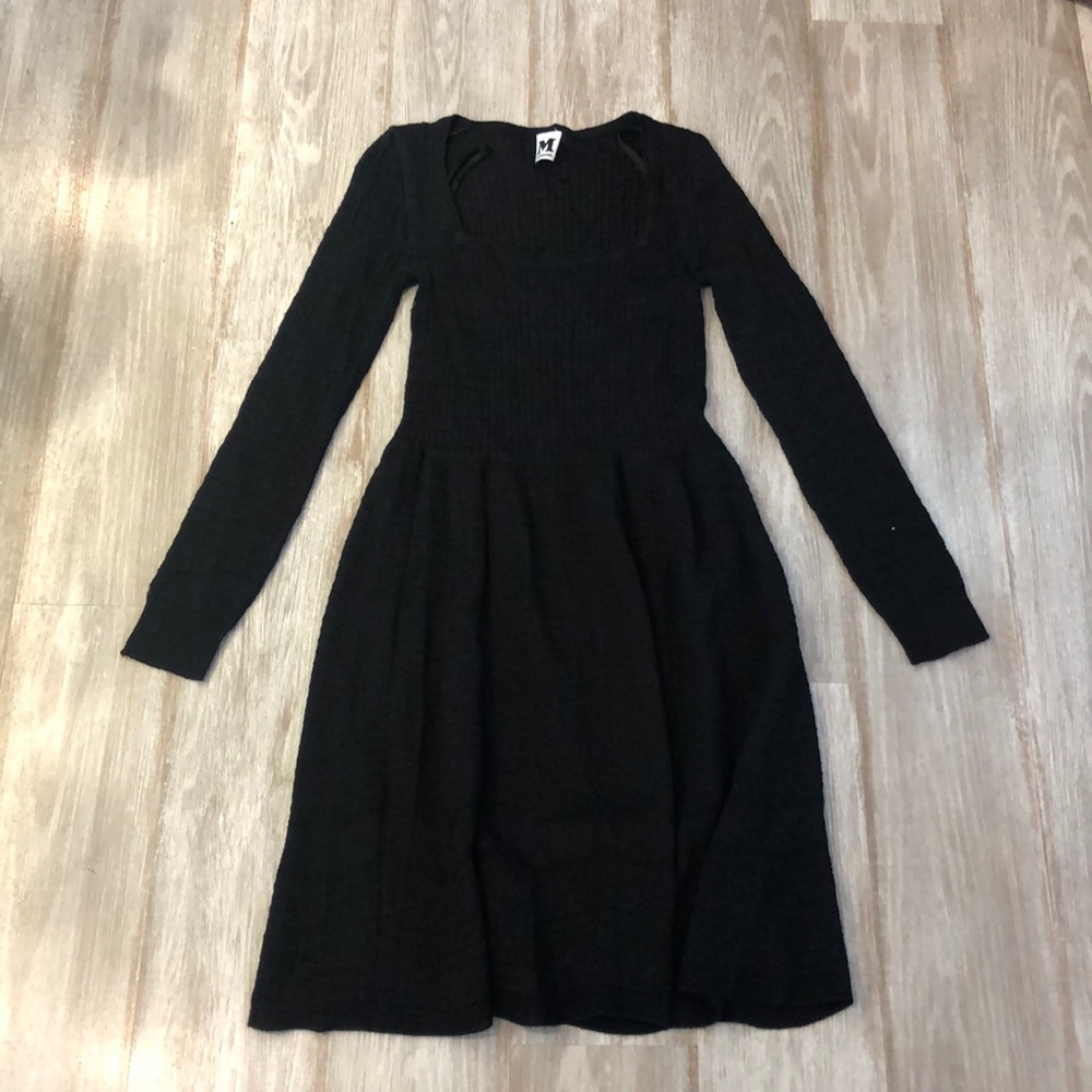 Missoni Black Knit Long Sleeve Dress
